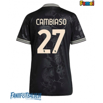 Juventus Andrea Cambiaso #27 Tricou Fotbal Replică 2025-26 Femei Treilea
